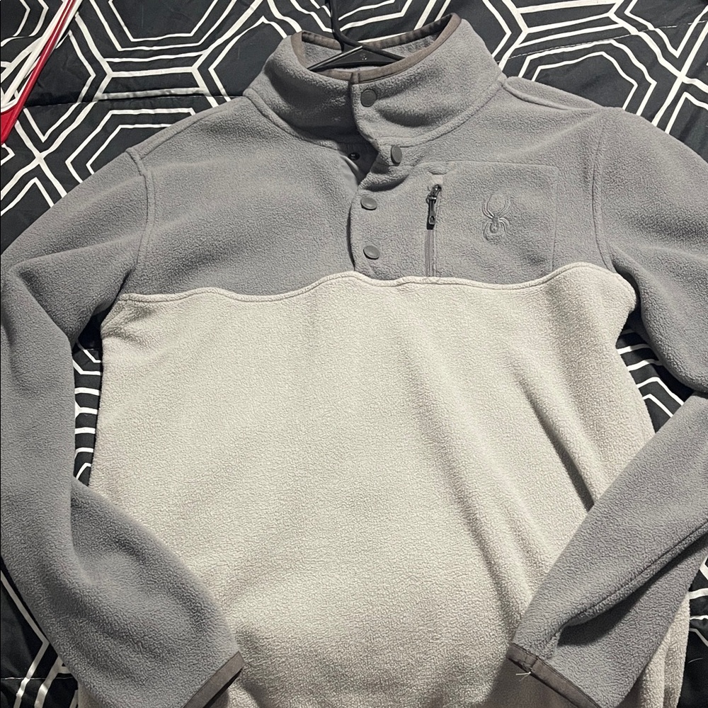 Spyder Gray Fleece Pullover